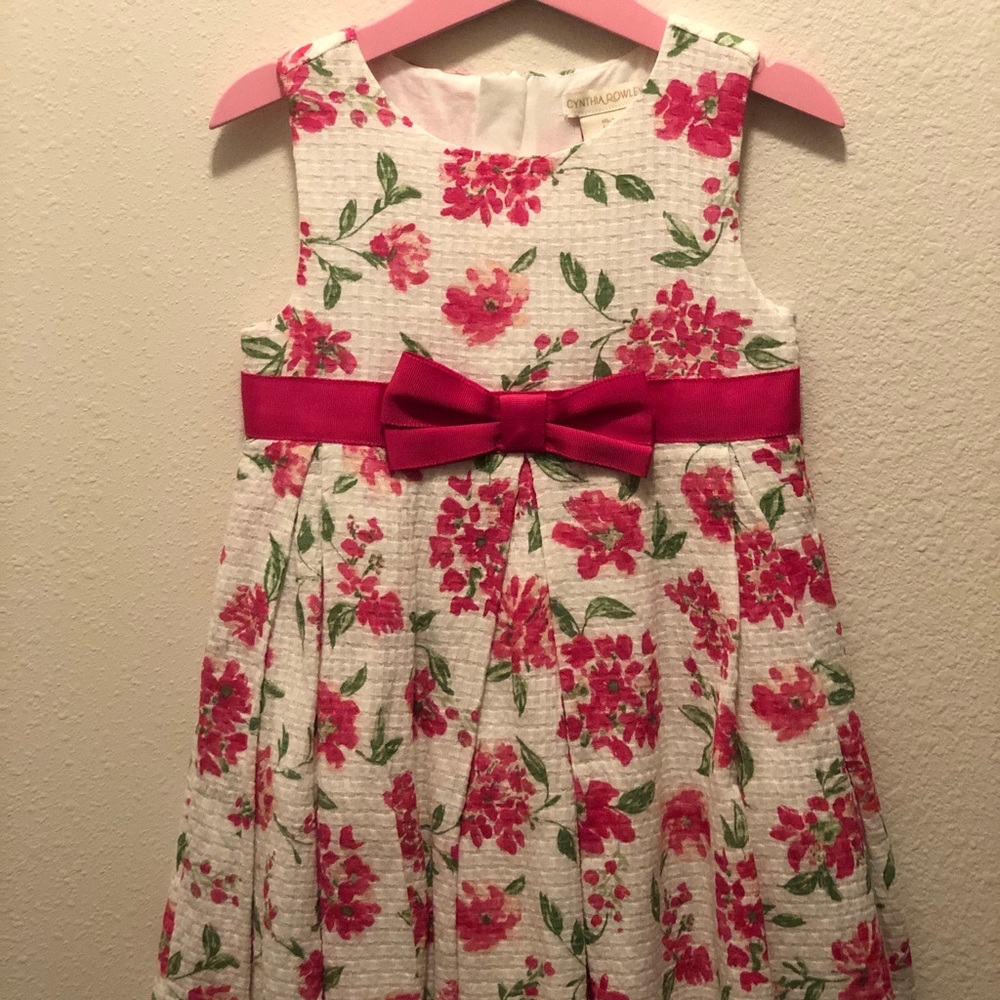 White floral dress
